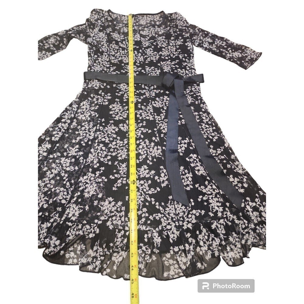 Jessica Howard Women's Printed Round-Neck Plus Floral Dress Size 16W - Picture 3 of 12
